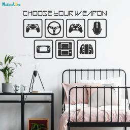 Enfeite de parede com arte em vídeo para computador, adesivo decorativo de parede para crianças e meninos artístico - Image 1