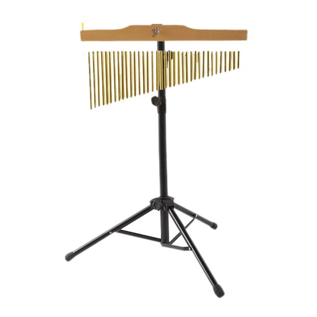 Sinos de Barra Dourada de Metal para Crianças - Instrumento de Percussão com Tripé e Malho, Disponível em 20, 25 ou 36 Tons