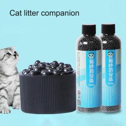Contas de areia para gatos 300g, desodorantes para gatos, suprimentos para animais de estimação e aparência de odores para filhotes - Image 3