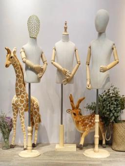 Manequim para costura infantil de 2 a 4 anos, base com disco de madeira branco sem mão, adereços para modelos meio estilo de roupas, 1 peça d400 - Image 5