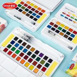Superior 12 cor sólida aquarela pintura conjunto com escova de água caneta dobrável viagem pigmento da cor da água para desenhar dropshipping - Image 4