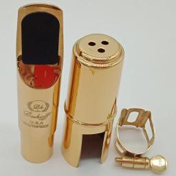 Amplificador de boquilha profissional, kit de acessórios para saxofone d6 d7 d8, peças de boca banhadas a ouro, soprano alto - Image 1