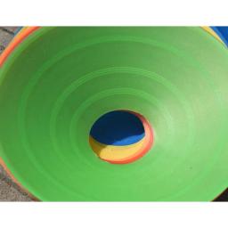 1 pçs portátil de plástico futebol disco voador placa equipamento treinamento obstáculo sinal disco - Image 6