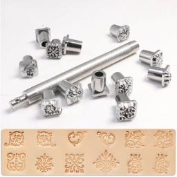 Carimbos para ferramentas de couro de gravação artesanal diy artesanato trabalho do zodíaco grama constelação animal molde carimbos conjunto metal carimbar ferramenta - Image 1