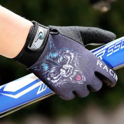 Luvas de crânio de lobo masculino e feminino, respirável, antiderrapante, touchscreen, ciclismo, esportes, motocicleta, exercício, verão, primavera - Image 6