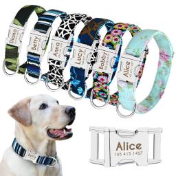 Coleiras de identificação personalizadas do gato do filhote de cachorro da etiqueta do cão do animal de estimação do colar do cão - Image 1