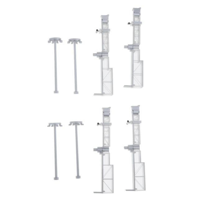 Ponte de Passageiros para Aeroporto em Escala 1/400 com Acessórios para Modelo de Trem Leve