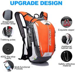 Mochila Ultraleve para Esportes ao Ar Livre, Escalada, Caminhada, Corrida, Ciclismo, Hidratação, Impermeável, 18L - Image 4