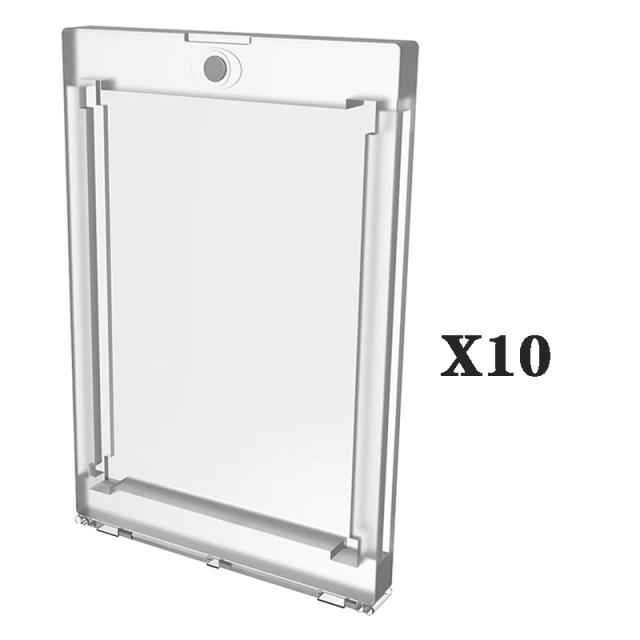 Conjunto com 10 Protetores de Cartões 35pt para Cartas de MGT - Ideal para Beisebol, Futebol e Basquete