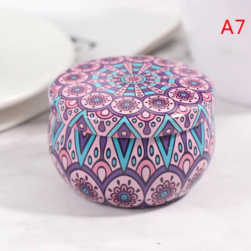 Recipientes de chá latas de vela lanches pequenos redondos mini latas portáteis de lata para embalagem - Image 1