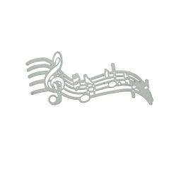 Corte de metal dados scrapbooking música nota musical no stave cortador de pessoal diy cartão de papel álbum de fotos decoração clipart molde - Image 4