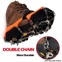 Grips Ice Snow para sapatos de escalada, Crampon para caminhadas e escalada, Chain Claws and Grips, Capa para sapatos, 13 dentes, 1 par - Image 4