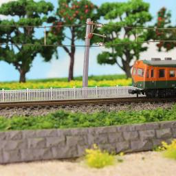 1 medidor modelo ferroviário n escala 1:160 branco edifício cerca parede modelo trens diorama acessório - Image 6