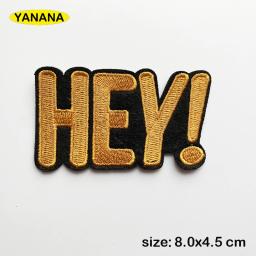 Banner carta banda de rock remendos para roupas listras diy palavras escritas adesivo roupas vestuário adesivos acessórios - Image 4