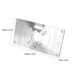 Router Tabela Inserir Placa para Carpintaria, alumínio, ABS, máquina de corte, gravura Flip Board, 4 Anéis - Image 3