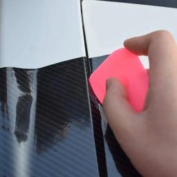 Folha rodo de vinil filme carro envoltório raspador, adesivo instalar, janela Tints ferramenta, Auto, casa, escritório, azul, rosa, A25, 5pcs - Image 4