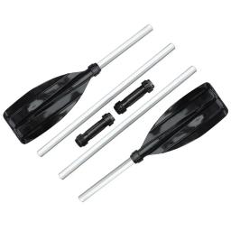 1 conjunto de pás de caiaque destacável alta dureza dupla cabeça pá liga de alumínio longa duração barco inflável jangada remos para o rio - Image 6