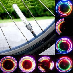 Lâmpada de led para pneu da roda de bicicleta, 2 peças, pisca-pisca, luzes de segurança para roda de bicicleta - Image 2