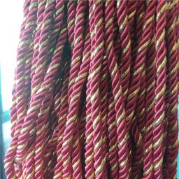 Corda De Nylon Torcida Três Fios De Fio De Ouro Portátil Diy Handmade Cord Para Acessórios De Vestuário Embalagem Trançada Decorativa - Image 2