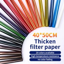 Profissional 40*50cm 15.7*19.6 "filtro de cor dos géis de papel para a luz ruiva da iluminação da fase - Image 1