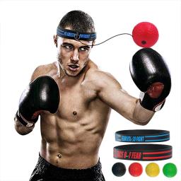 Boxe soco bola pontapé boxe reflex bola cabeça banda luta velocidade formação muay tai mma equipamentos de exercício acessórios - Image 5