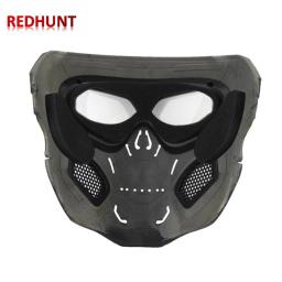 Airsoft paintball crânio esqueleto máscara tático máscara facial completa com proteção para os olhos capacete máscara para o jogo de paintball - Image 6