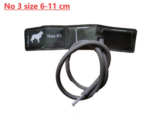 Monitor de pressão arterial veterinário com conector, uso veterinário, animais manguito, rato, gato, cão, cavalo, elefante, CONTEC08A, 5 tipos