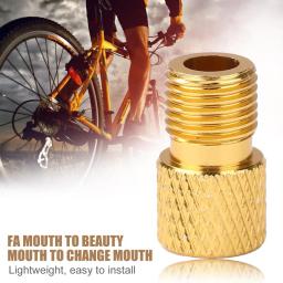 Venda quente schrader válvula adaptador resistente ao desgaste mtb bicicleta conversor de válvula de engrenagem fixa bicicleta presta para schrader válvula adaptador - Image 4