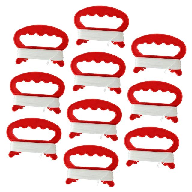 Conjunto de 10 Peças de Linha de Kite de 30m com Alça Winder - Ideal para Crianças e Atividades ao Ar Livre como Pesca e Acampamento