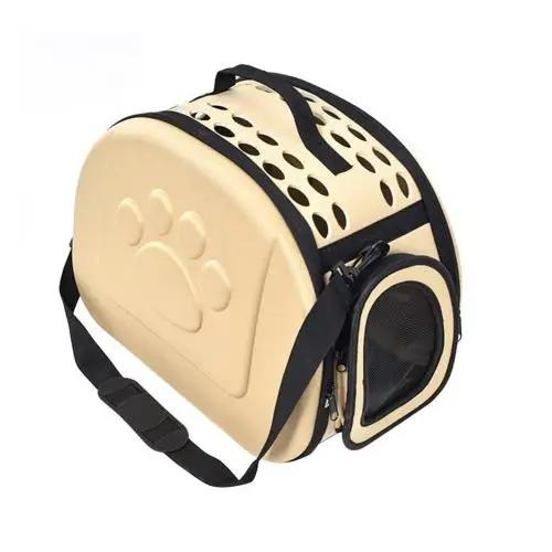 Bolsa Crossbody Elegante e Respirável para Pets: Transportadora Dobrável e Acessórios Modernos para Cães e Gatos