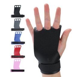 Ginástica de carbono apertos de mão luvas de ginásio de treino de levantamento de peso proteção de palma para kettlebell puxar para cima ginástica crossfit grip - Image 1
