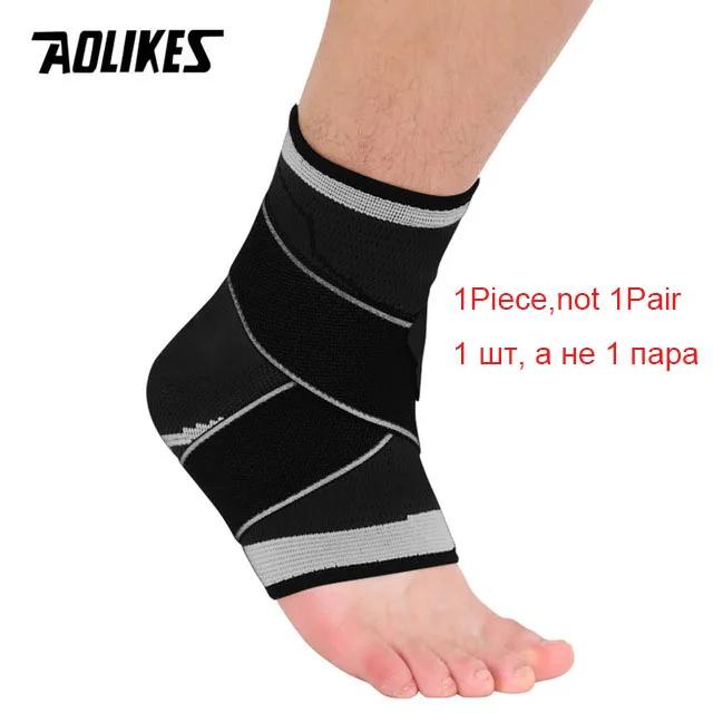 Tornozeleira Compressiva AOLIKES 3D - Suporte Elástico para Ginásio e Proteção de Articulações