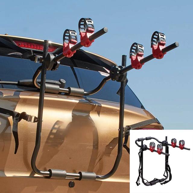 Suporte de Bicicleta para Carro: Rack de Ferro para Transportar Até 2 Bicicletas no Porta-Malas do SUV