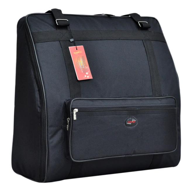 Bolsa de Armazenamento Elegante para Acordeão e Baixo - Gig Bag Preto para 96 e 120 Baquetas