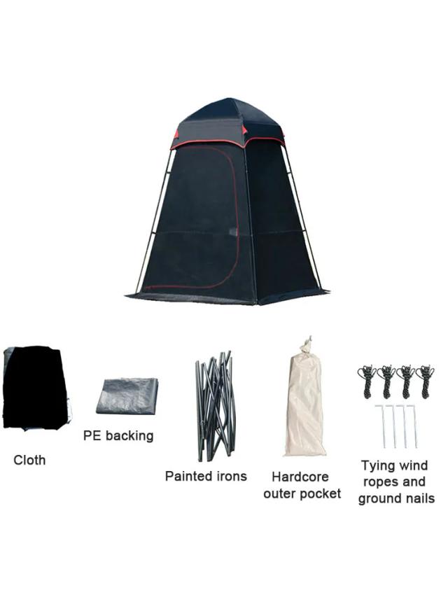 Barraca de Toldo de Alta Qualidade com Chuveiro e Banheiro Removível para Acampamento e Pesca ao Ar Livre