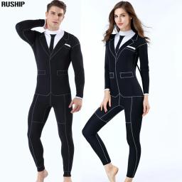 Roupa de mergulho unissexo, Conjunta, À prova de frio, Aquecimento, Individualizada, Roupa ocidental, Novo, 3mm - Image 1