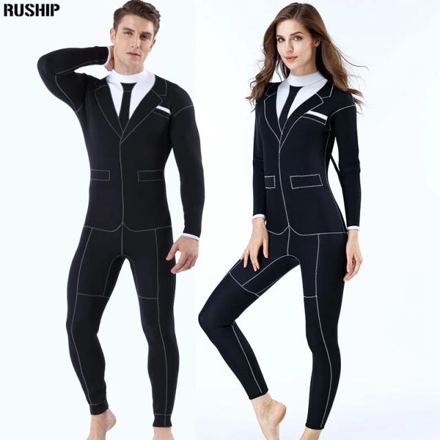 Roupa de Mergulho Unissexo 3mm à Prova de Frio com Aquecimento Individualizado e Estilo Ocidental
