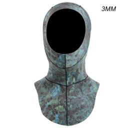 Touca de mergulho de neoprene para praia, proteção para os cabelos, com ombro e cobertura de pescoço - Image 1