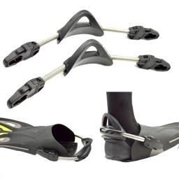 2pc snorkeling mergulho mola fin cinta com fivela de liberação rápida - Image 2