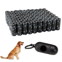 40 rolo sacos de cocô do cão ao ar livre casa eco saco de resíduos de animais de estimação com design de ponto de interrupção cocô de animal de estimação limpo pegar ferramentas suprimentos para animais de estimação acessórios - Image 1