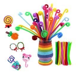 Hastes limpadoras de cachimbos de pelúcia, hastes de 30cm, palitos com fio, brinquedos de crianças, festa de casamento, decoração, artesanato diy, 99 peças - Image 4