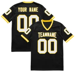 Personalizado personalizado camisa de futebol americano bordado nome da equipe número costurado camisa de futebol ao ar livre jogo rugby jérsei masculino - Image 5