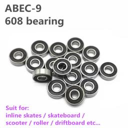 Abec9 rolamento para skate, skate e patinete, embutido para patins, skate 608, rolamento para skate, 8 peças - Image 2
