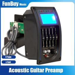 Equalizador embutido para violão, sistema de captação, 5 bandas, eq, preamp, lcd - Image 1