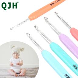 QJH 1.0mm-6mm Crochet Gancho Alça Ergonômica para Mãos Artríticas Extra Long  Agulhas de Tricô para Iniciantes e Fios De Crochê - Image 3