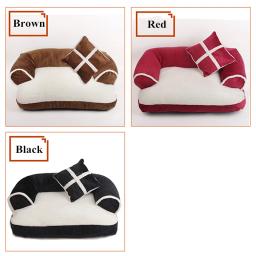 Camas de cão macio gato sofá melhor casa de estimação para pequenos cães médio gatos ninho clássico estilo inglaterra inverno quente dormir cama filhote de cachorro esteira - Image 6