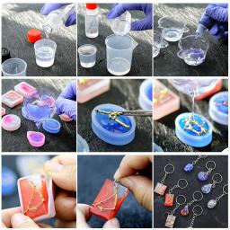 Moldes De Silicone Para Fazer Jóias, Molde De Resina Epóxi, Ferramentas De Fundição, Kit DIY, Artesanato De Decoração De Arte - Image 4