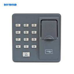 DIYSECUR Biométrico de impressão digital Máquina Digital de Controle de Acesso RFID Leitor de Código de Senha Do Teclado Sistema para Fechadura Da Porta Elétrica - Image 1