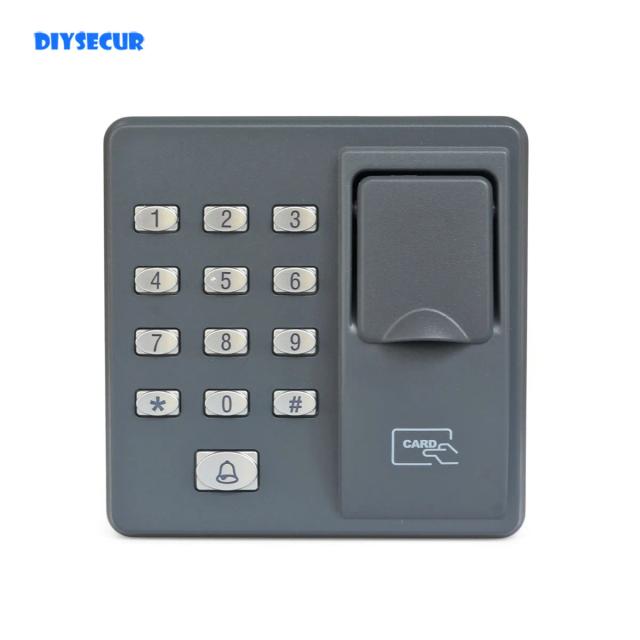 Sistema de Controle de Acesso DIYSECUR: Fechadura Biométrica com Impressão Digital, Leitor RFID e Teclado de Senha para Portas Elétricas