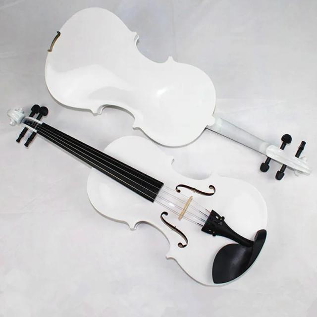 Violino 1/4 Branco Artesanal - Instrumento Musical Único e Elegante